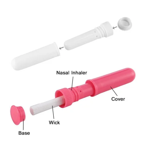 1000 компл./лот в США пустой Аромат Ингалятор пластиковые контейнеры для носовых