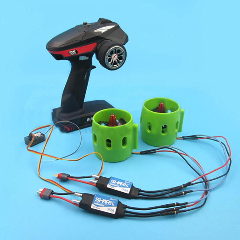 ROV 12-24V бесщеточный двигатель Подводное Подруливающее устройство с 30A/50A ESC 60 мм пропеллером CW CCW для RC рыболовной приманки Запчасти для лодки