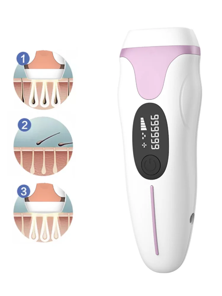 

9900000 Flashes Laser Hair Removal for Women, Bikini Body Facial Face Hair Remover Devices, Painless Permanant Epilator Machine