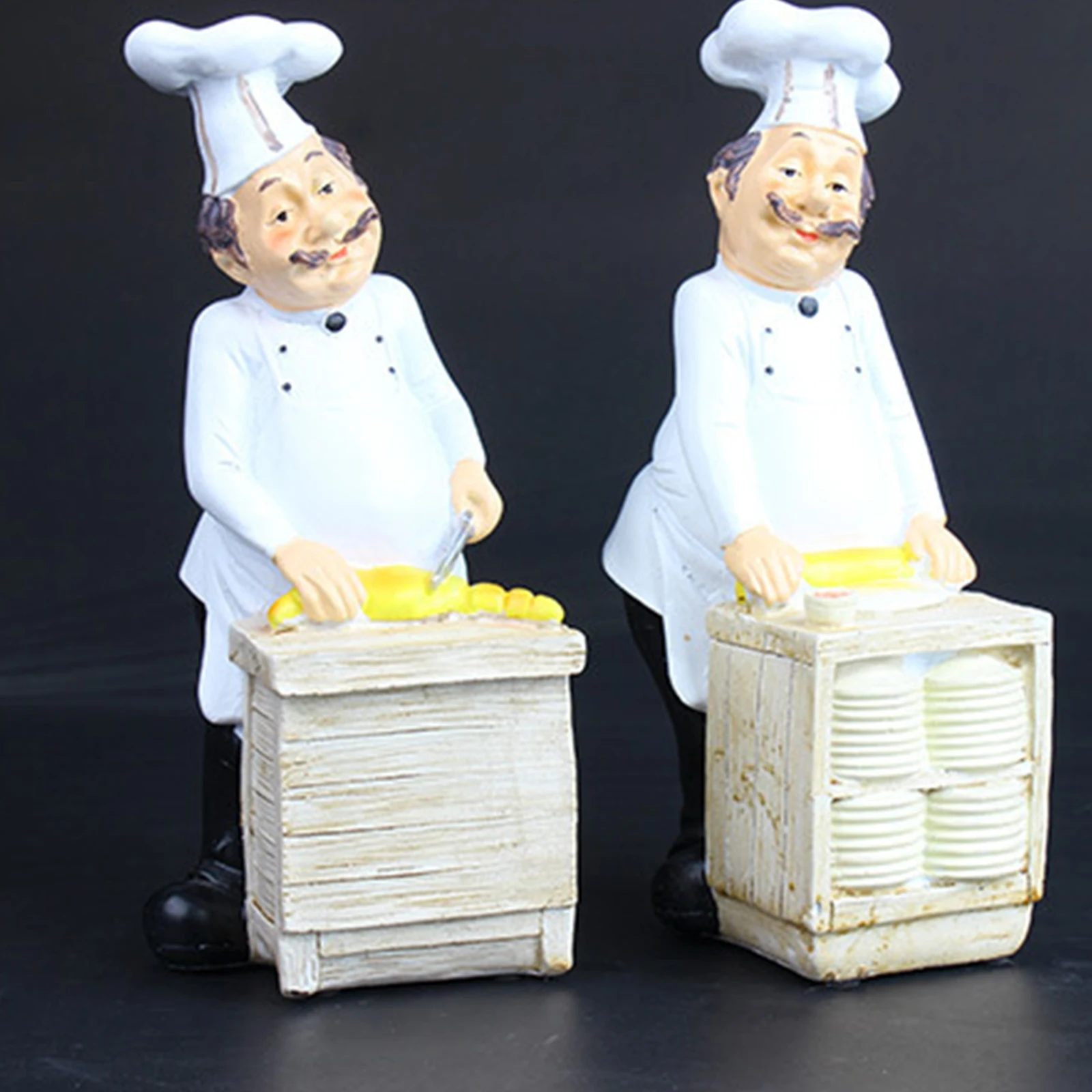 

Статуя полки из каучука серии пекарь фигурка орнамент из каучука компактное украшение для бара магазина для Дома кухни He