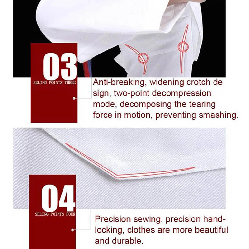 Мужская одежда для тхэквондо взрослых и детей костюм Каратэ Боевые искусства