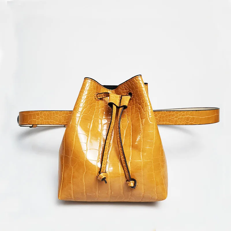 Женская сумка на пояс искусственная кожа маленький нагрудный рюкзак|Поясные