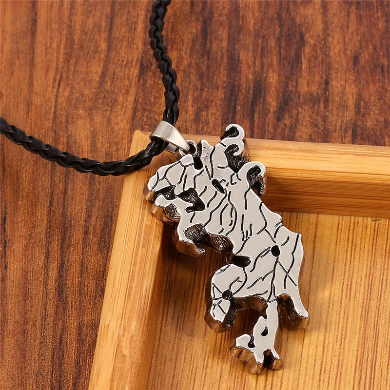 Ожерелье из сплава в виде карты США популярное ювелирное изделие стиле New York State