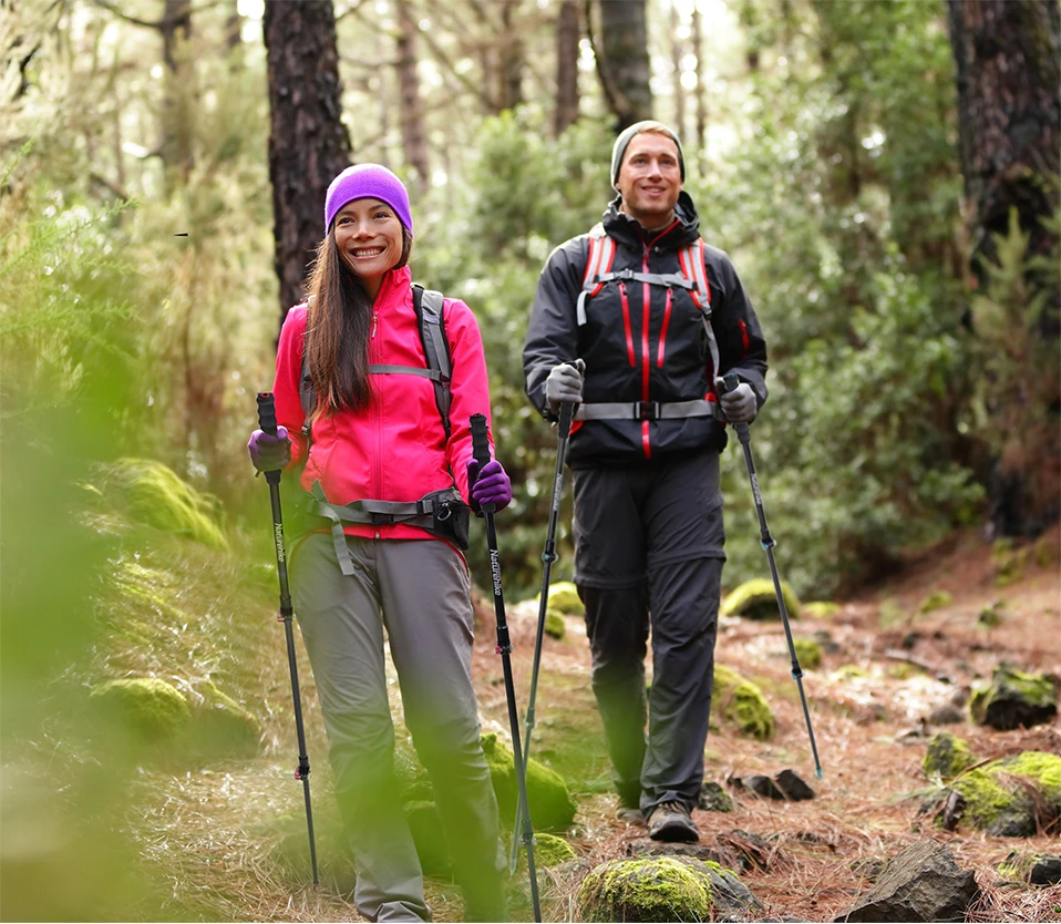Naturehike легкий карбоновый трехсекционный Внешний замок треккинговые палки для пеших прогулок альпинизма портативный тростник NH19S010-T