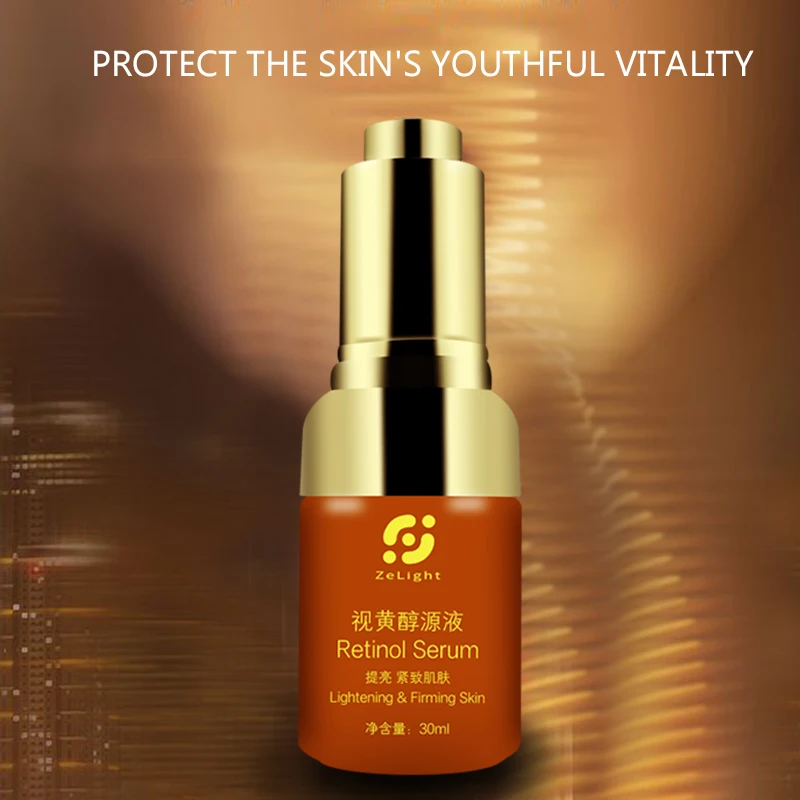 Retinol Facial Serum Hyaluronic Acid Vitamins C Whitening Anti Aging Wrinkle Skin care Black Dots Vitamina E Essence for Face