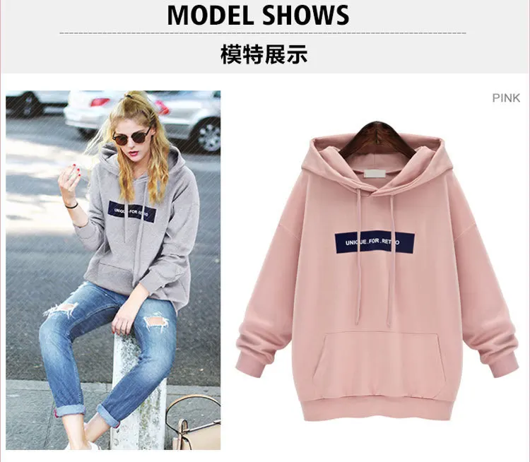 Свитшоты с буквенным принтом, Женская Перемычка Hoody с длинным рукавом, пуловер, топ, блузка, женский свитер, пуловеры, Poleron Sudadera