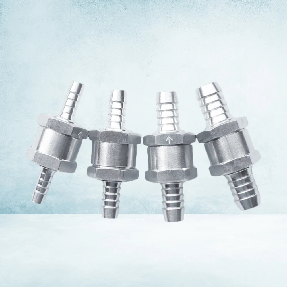 4 шт. алюминиевый сплав односторонний топливный обратный клапан без возврата