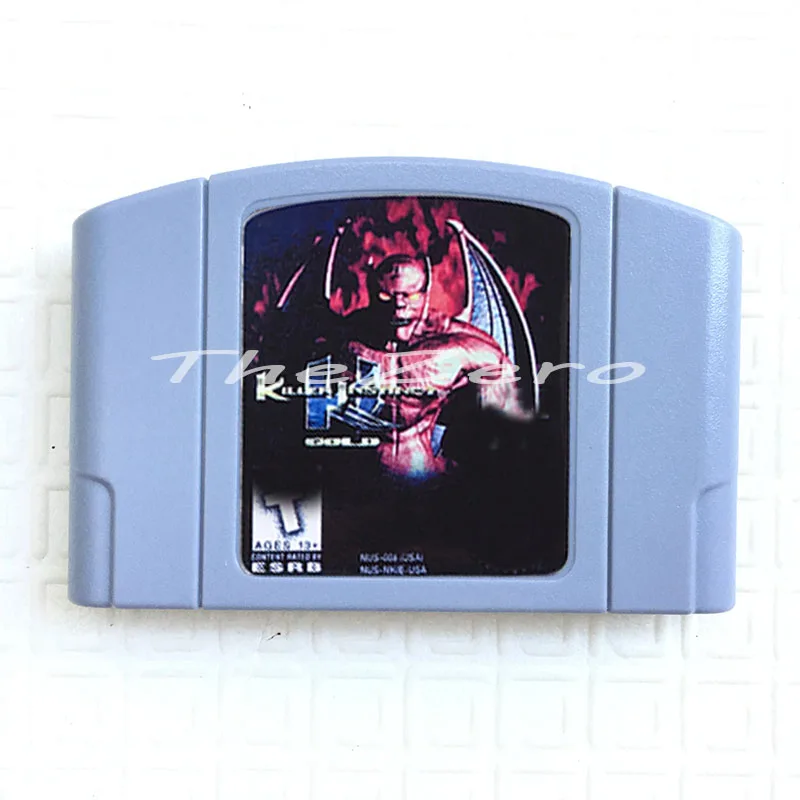 Видеоигра на английском языке для 64-битной консоли NTSC Версия Road Rash 64 Индиана Джонс и адский убийца инстинкт золото - Цвет: Killer Instinct Gold