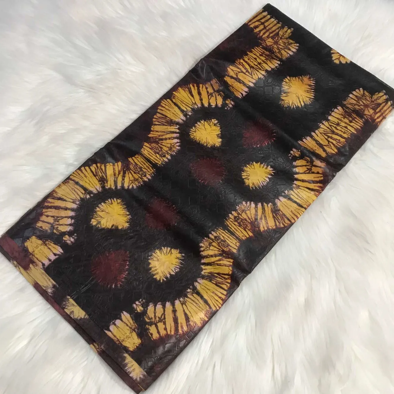 Жаккардовая ткань базин с цветочным принтом модная блестящая кружевная парча