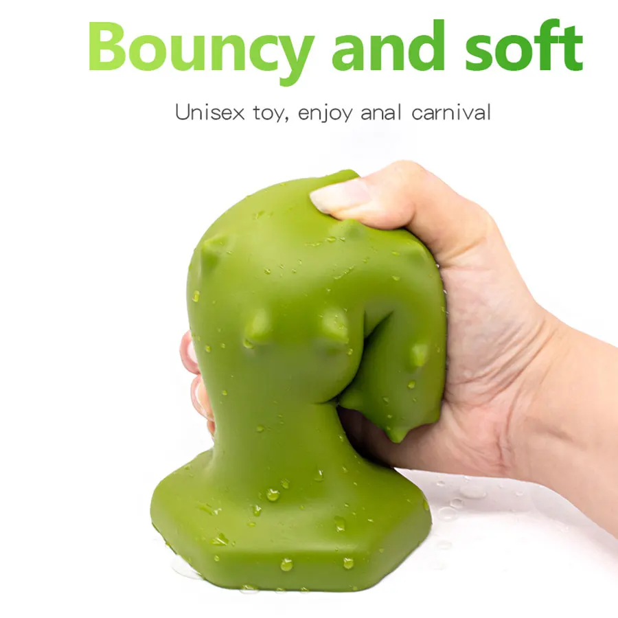 Очень большая Анальная пробка анальная с мягкой шипами Анальный расширитель