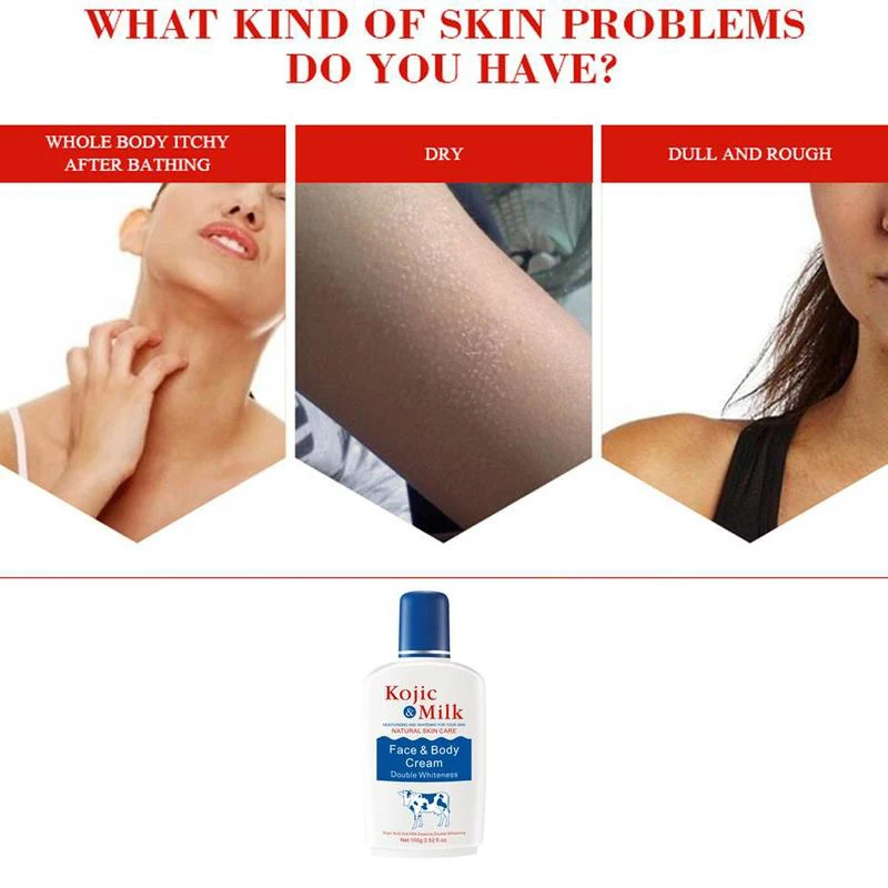 

100ml Milk Bleaching Whitening Cream Bleaching Cream Skin Lightening Body Cream Skin Body Lotion Moisturizing Deep Ead Skin