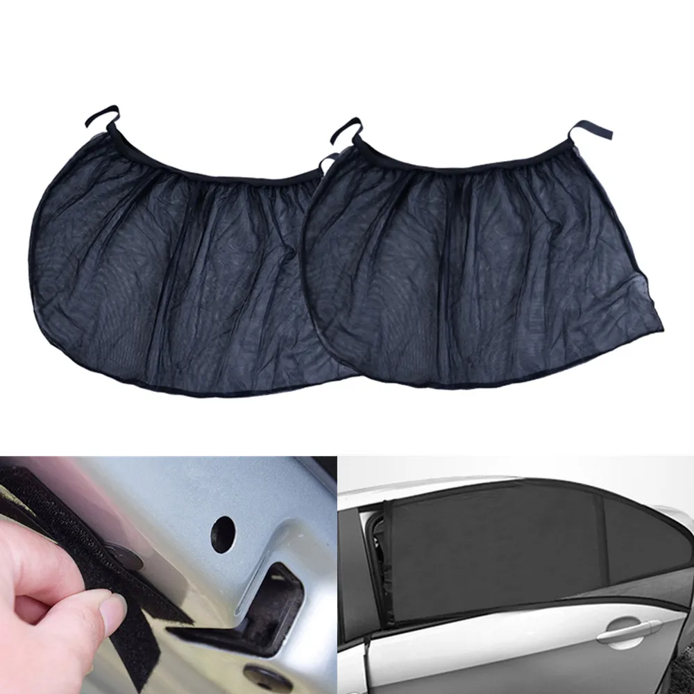 Автомобильный солнцезащитный чехол для окна автомобиля нейлоновая сетка авто