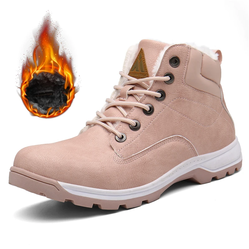 Кожаная походная обувь зимние ботинки мужские горные кроссовки ботильоны