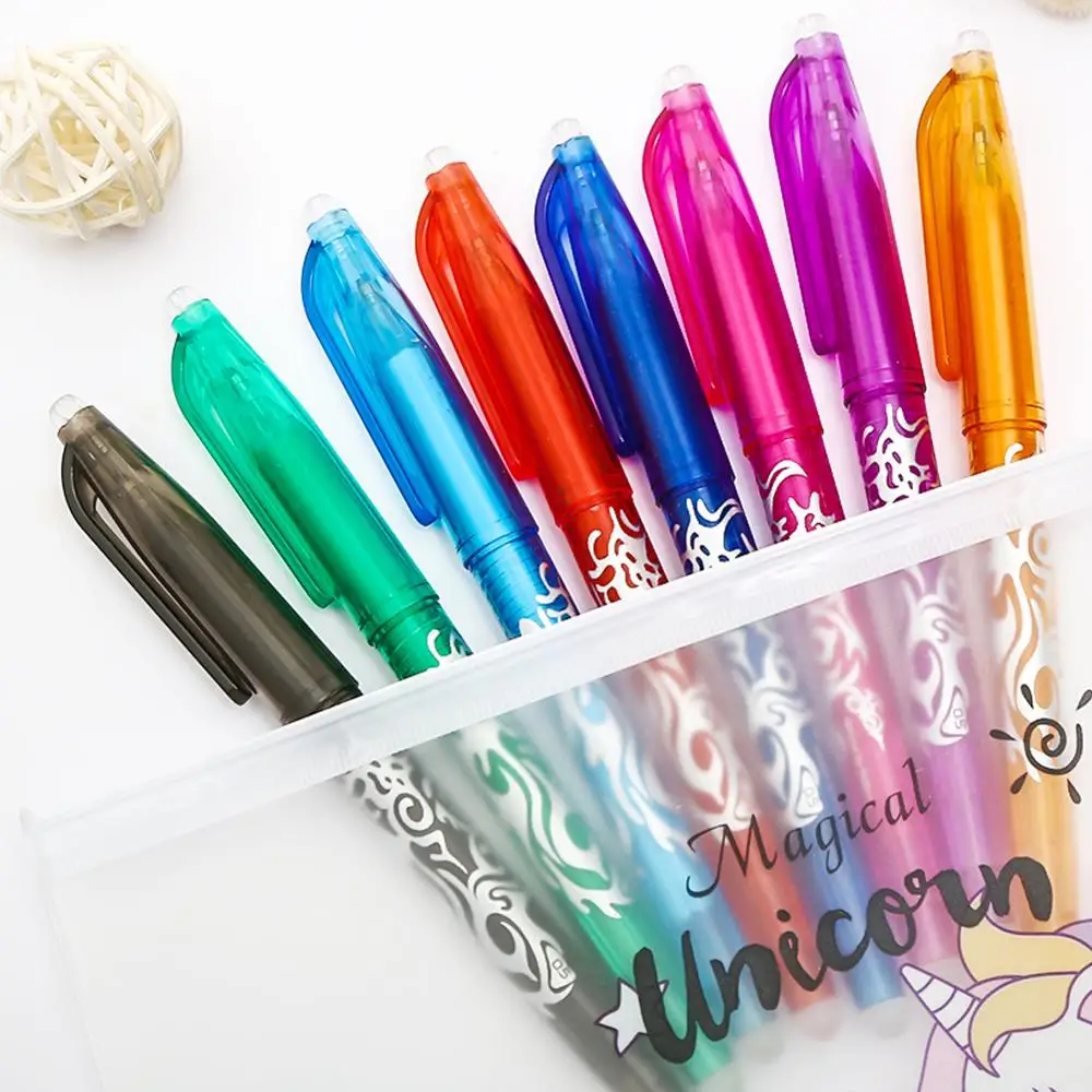 

8/100Pcs Color Kawaii Cute Erasable Glitter Gel Pen Colors Highlighter Stationery Supply Kawai Stationary Office Accessory Thing