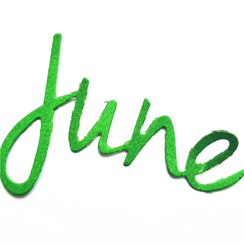 Текст июня ремесло металла трафарет прессформы резки украшения скрапбукинга