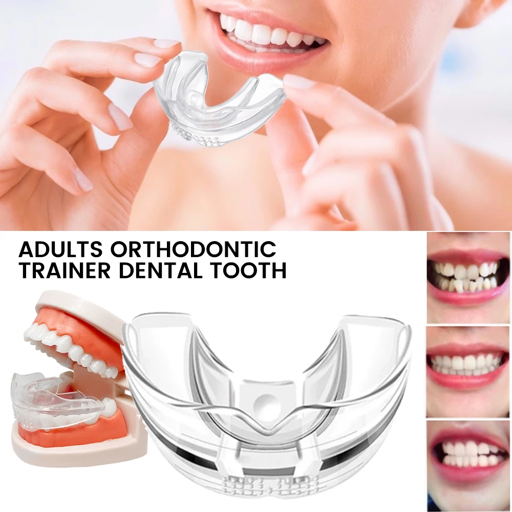 

Three Stages Invisible Orthodontic Appliance Adults Orthodontic Trainer Dental Teeth Retainer Mouth Guard 4D Silicone Braces