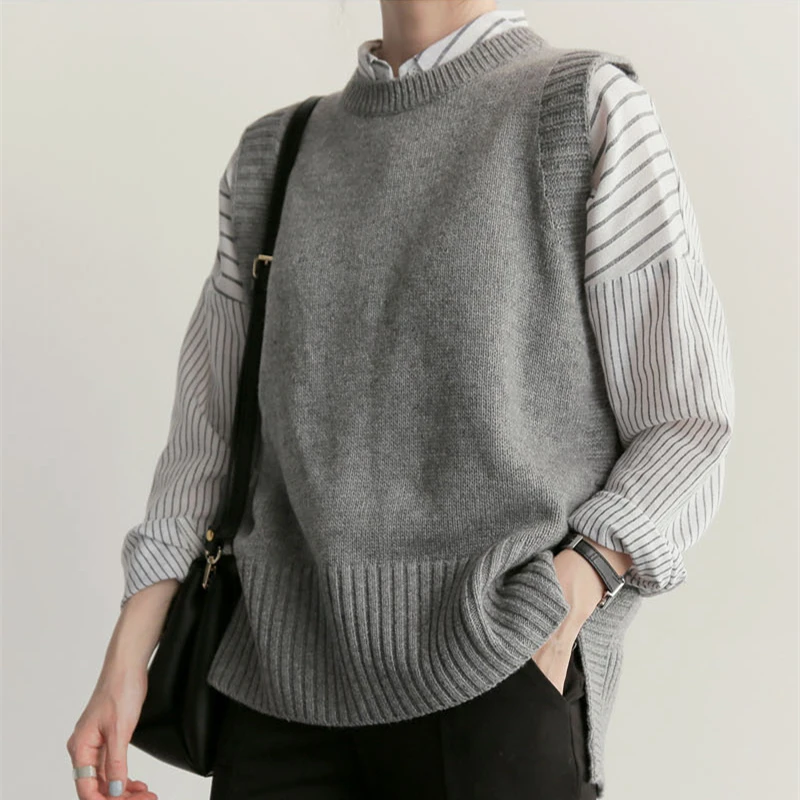 Новинка 2019 весенний женский жилет RUGOD модное однотонное зимнее пальто с круглым