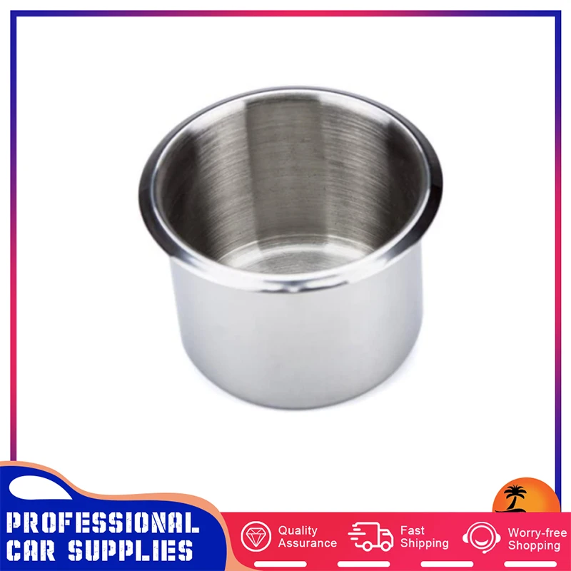 

Одиночный подстаканник из нержавеющей стали, серебряный Настольный подстаканник для домов на колесах, яхты, коммерческого транспорта для о...