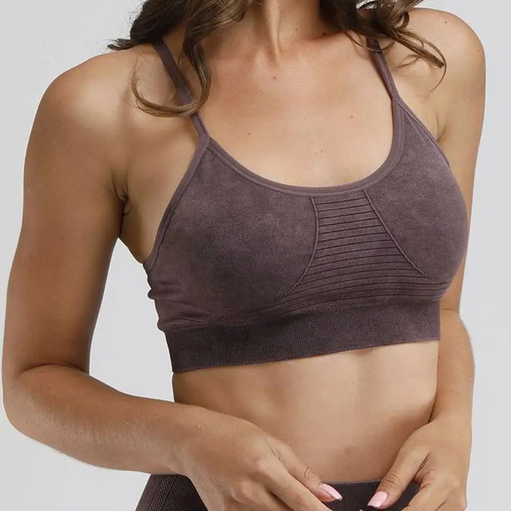 Frosted purple bra Женские Бесшовные легинсы, одежда для фитнеса, плотные штаны для йоги, непромокаемые спортивные брюки, брюки для фитнеса, штаны для бега, тонкие леггинсы для фитнеса - Цвет: Frosted purple bra