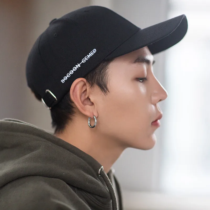 Черная регулируемая бейсбольная кепка s для взрослых унисекс повседневные