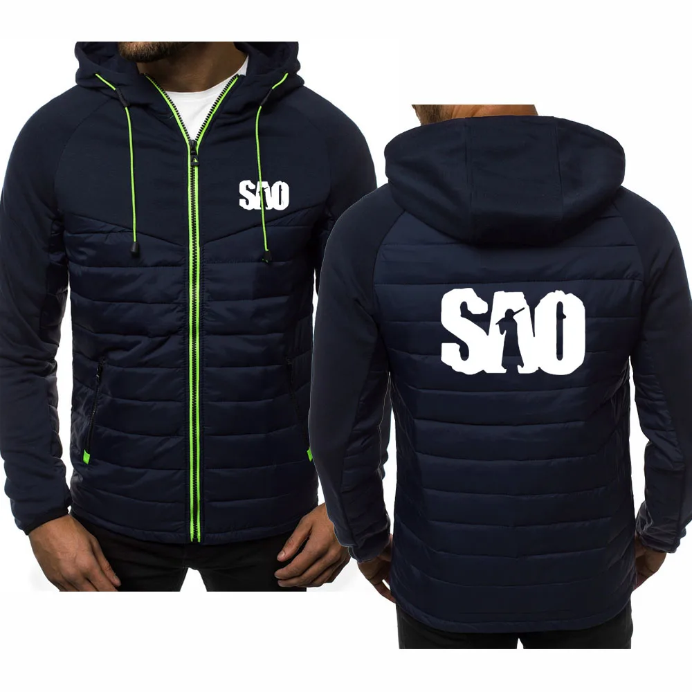 Мужская Флисовая Толстовка с капюшоном на молнии длинным рукавом | одежда