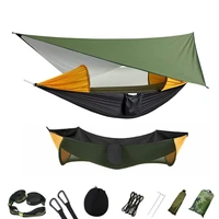 large camping hammock with mosquito net and rain fly 2 person portable hammock with bug net and tent tarp hammock tent
