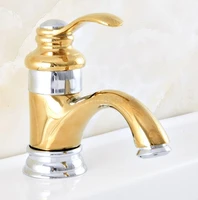 chrome gold brass basin faucets deck mount bathroom faucet single handle sink mixer hot and cold water tap vanity faucet tnf304