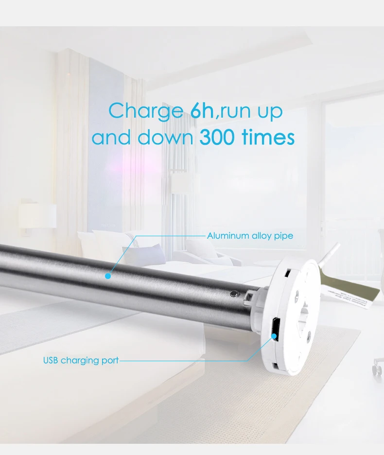 Sunfree интеллектуальные электрические рольставни DC 5 в беспроводной литиевый аккумулятор жиронепроницаемый, водонепроницаемый автоматический рольставни для офиса/дома