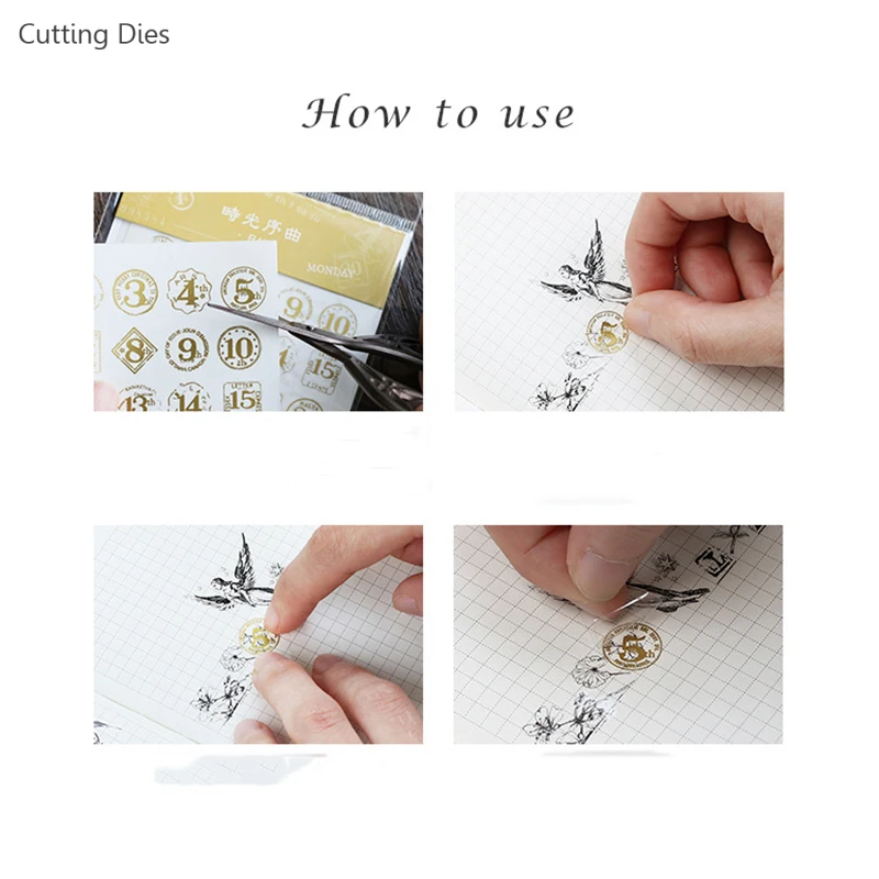 2 листа/партия напечатанная бумажная наклейка натирает на стикер s Набор для