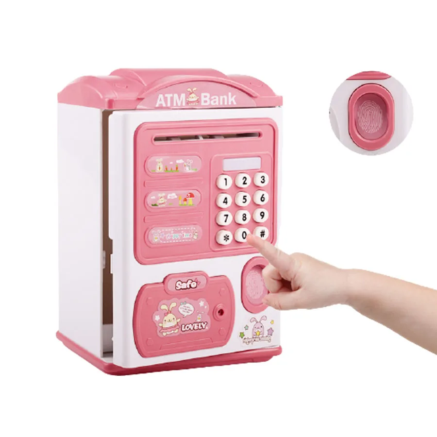 

2020 Creative Vingerafdruk Elektronische Spaarpot Atm Wachtwoord Spaarpot Cash Coin Opslaan Box Kinderen Verjaardag Kerst Cadeau