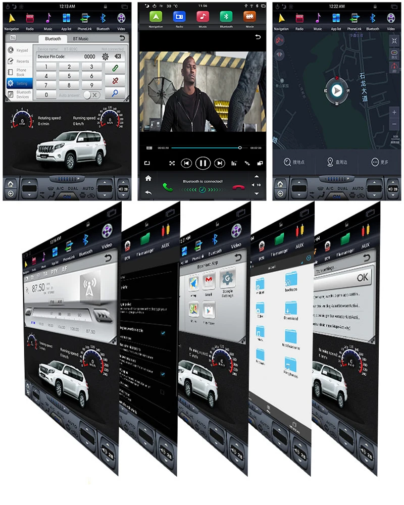 9 7 &quotips экран PX6 Tesla Стиль android 8 1 автомобильный проигрыватель с радио и GPS для hyunadi
