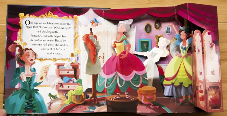 

Peep Inside A Fairy TaleEnglish образовательные 3d-книжки с клапаном для детей подарок