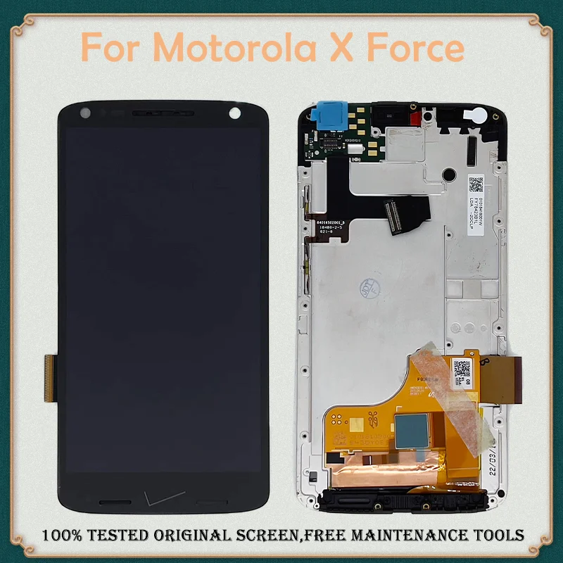ЖК-дисплей 5 4 дюйма для Motorola Moto X Force XT1580 экран с сенсорным экраном и дигитайзером в