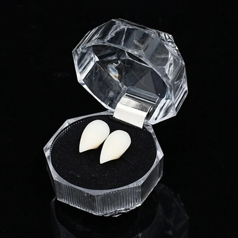 Новинка 1 пара зубных протезов вампира на Хэллоуин реквизит для косплея зомби