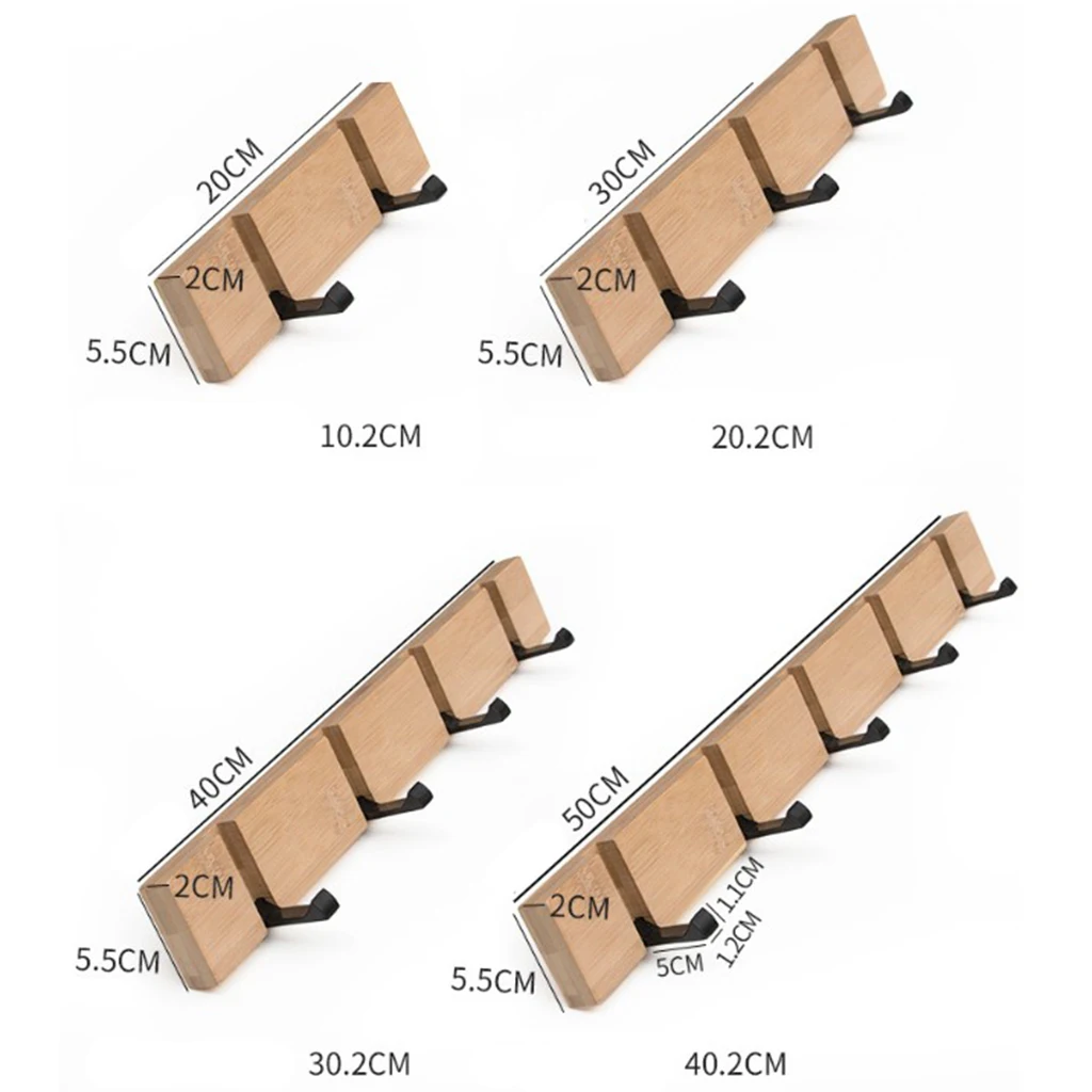 Складная деревянная металлическая настенная вешалка для ванной комнаты ключей