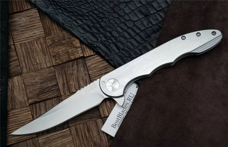 OEM Качество 7076 EDC Складной нож ручка из нержавеющей стали с 8cr13mov стальным лезвием Карманный Походный рыболовный нож Инструменты