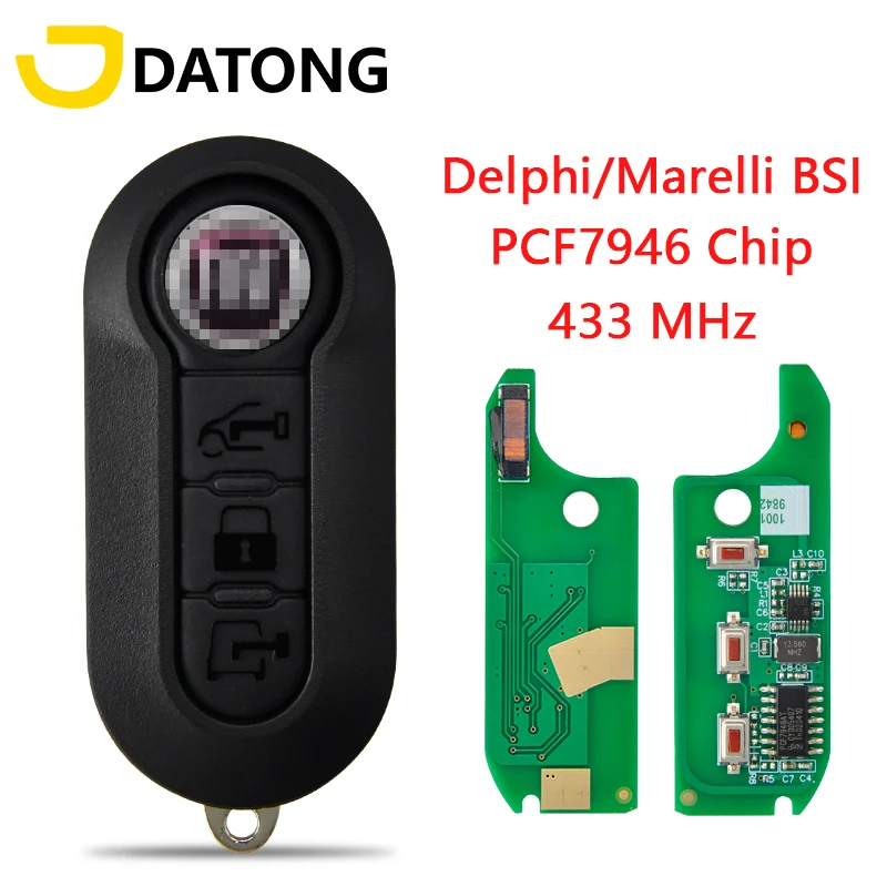 Автомобильный Дистанционный ключ Datong для Fiat 500L Ducato Citroen Jumper Peugeot Boxer 2008-2015 Marelli BSI FCC