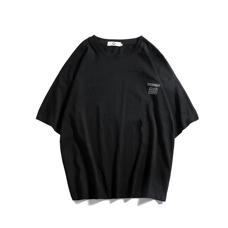 

2020 summer wear new comfortable cotton round collar digital male easing in spring and summer with short sleeves