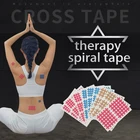 20 шт.пакет, спиральный крест, кинезиологическая лента, терапевтический крест, физио-мышечный пластырь, Спортивная эластичная дышащая лента, высокое качество, стикер