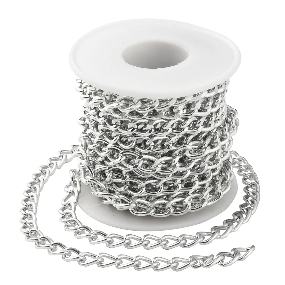 

5 meter New handmade jewelry necklace semi finished accessories metal chain DIY jewelry case key chain aluminum chain material