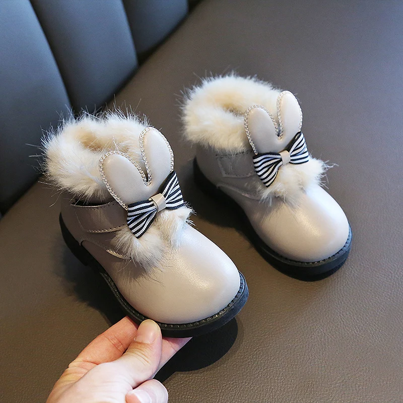 Детская обувь коллекция 2019 года модные зимние ботинки для девочек теплые мягкие