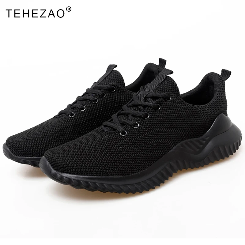 

TEHEZAO Ultra-Lightweight Large Size Casual Men Shoes Mesh Breathable Outdoor Sneakers Men Comfortable Cushioning Running Shoes