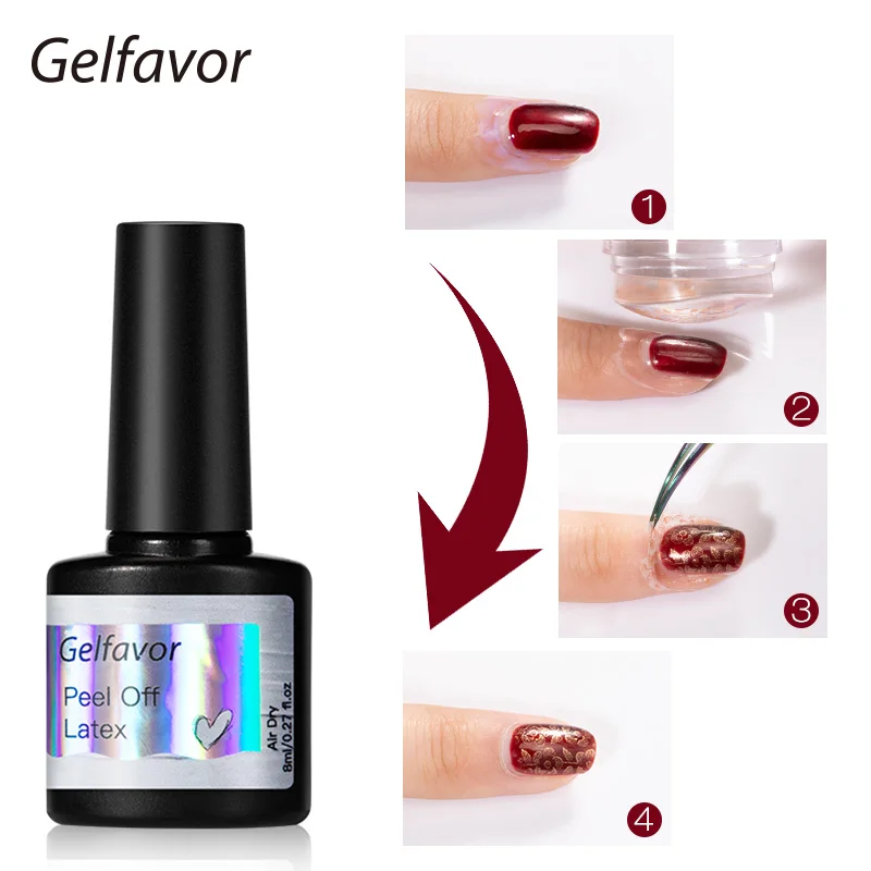 

8ml Anti-freezing Peel Off Nail Art Latex Odor-Free Cuticle Guard Cuticle Protector Gel Nail Polish Nail Art Latex Protector