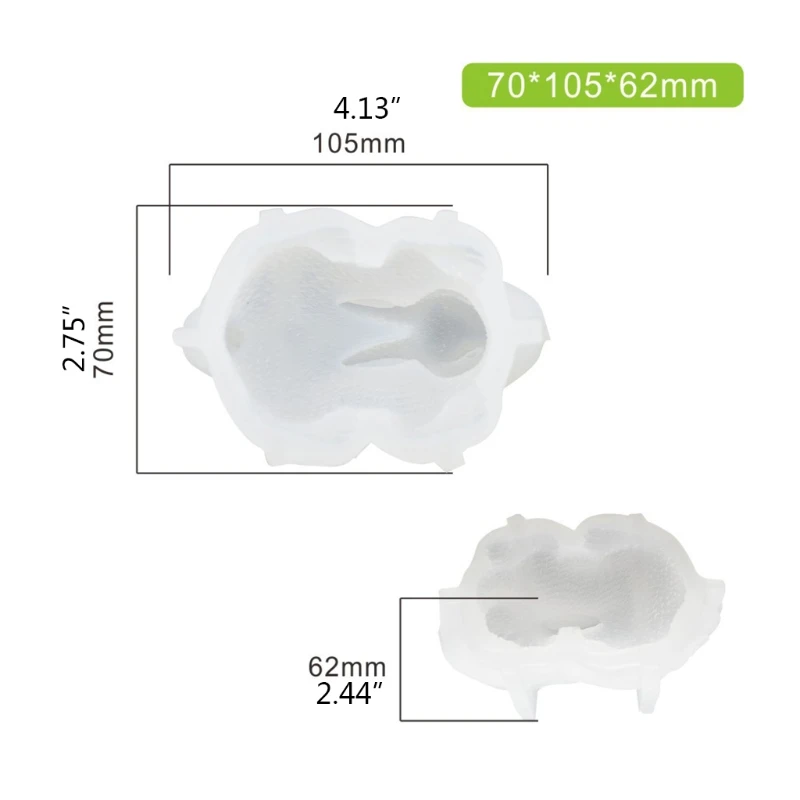 

Easter Bunny Random Color Silicone Pastry Mold DIY Bakeware Mousse Cake Pan Tool