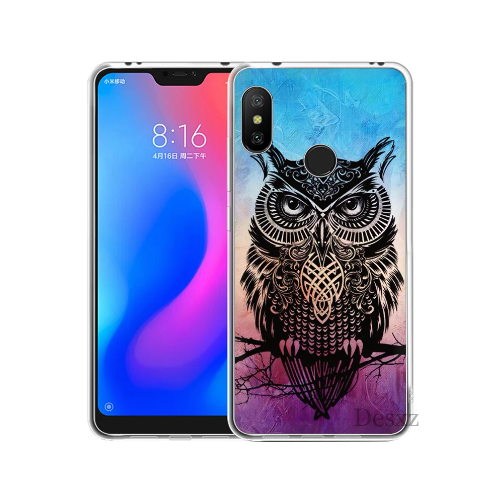 Милый рисунок в виде животных с изображением совы Diy для Xiaomi Redmi Mi 8 SE Note 5 5A 6 6X Pro MIX 2S