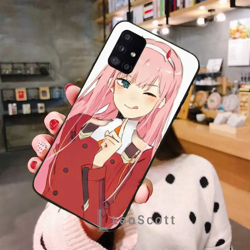

Zero Two Darling in the FranXX Phone Case For Samsung A40 A50 A51 A71 A20E A20S S8 S9 S10 S20 Plus note 20 ultra 4G 5G