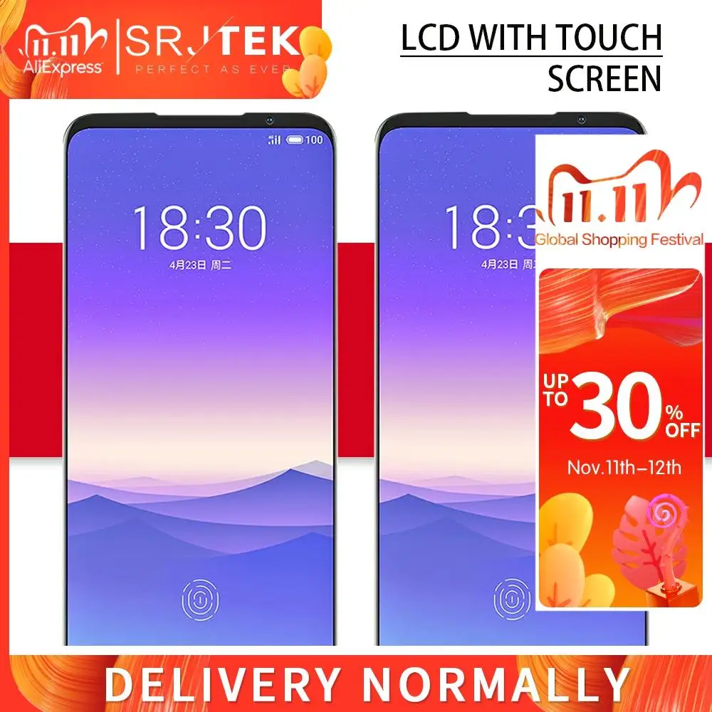 ЖК панель для Meizu 16XS сенсорный экран дигитайзер сенсорное стекло дисплея 16X