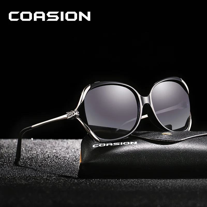 COASION брендовые дизайнерские солнцезащитные очки с большой оправой и бабочкой
