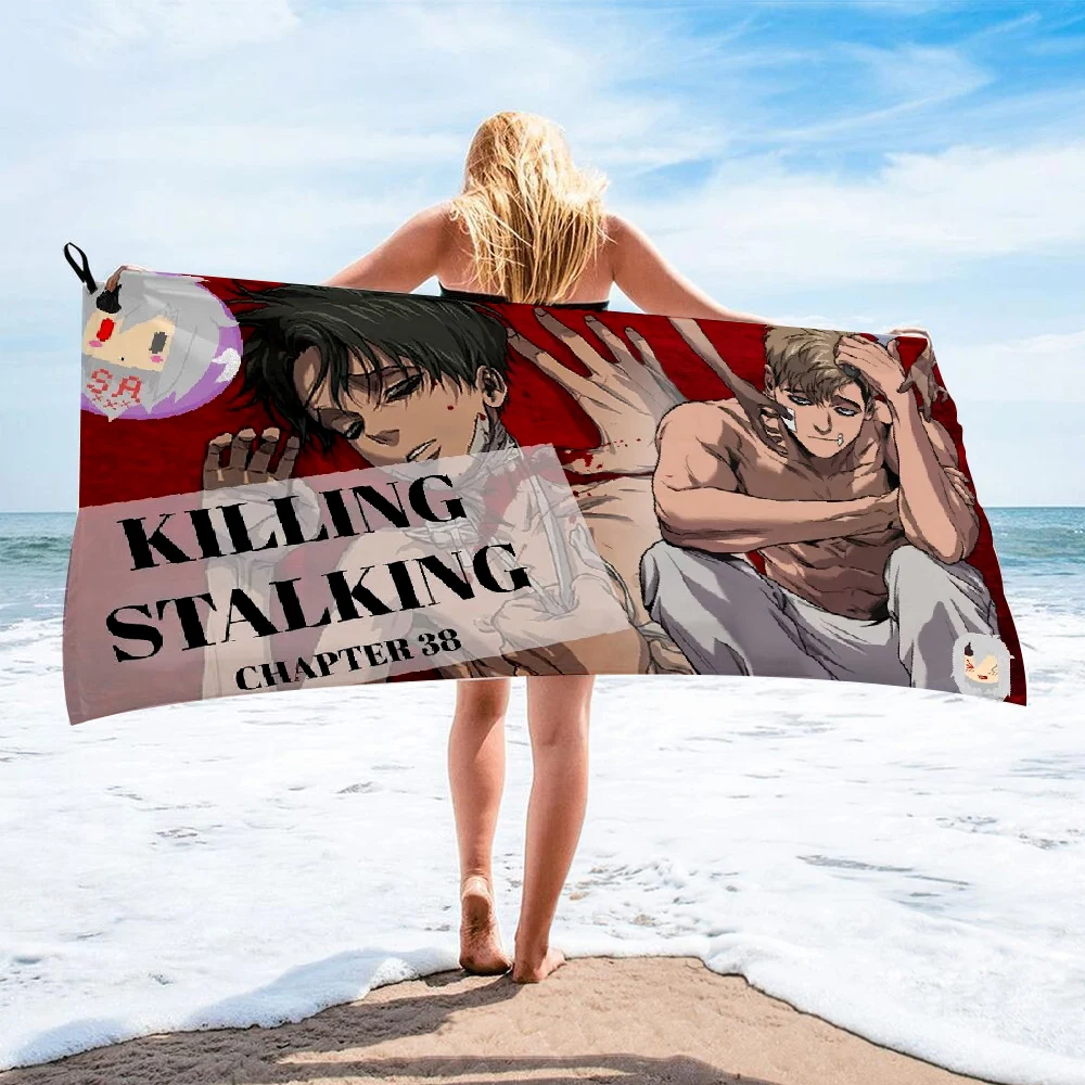 Банное полотенце Killing Stalking для женщин пляжное с принтом из шелка длинная юбка