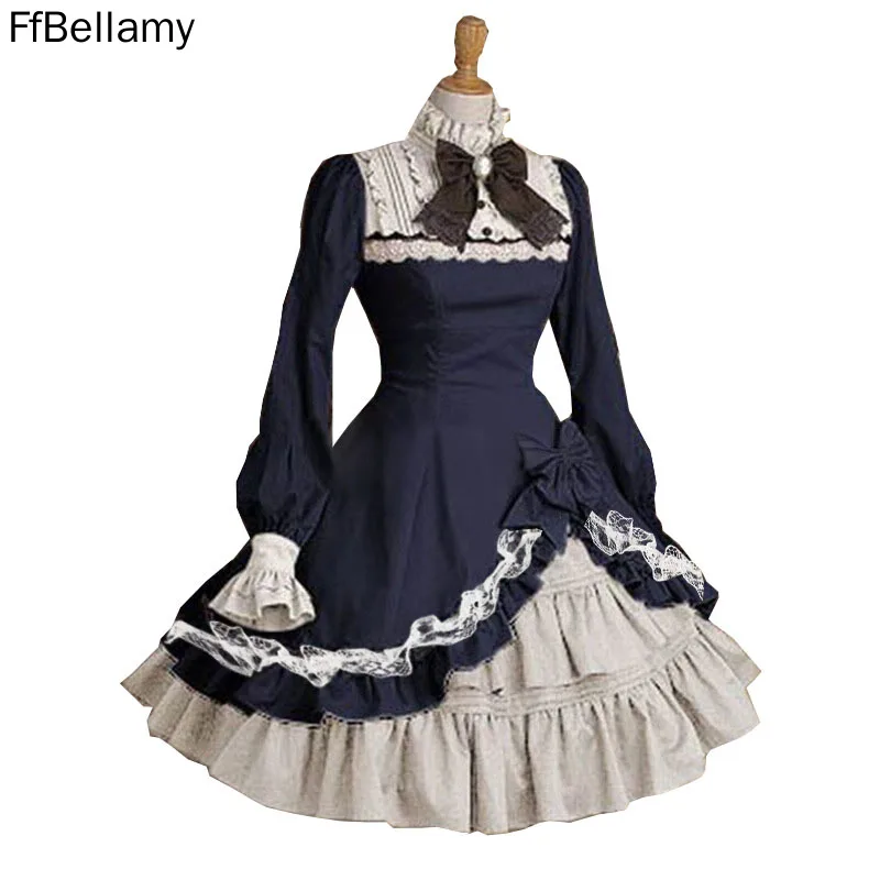 

Сделано для вас Haute coutur наряды Clhaute couture. assic Lolita Косплей длинный рукав до колена костюмы подробнее о продукте